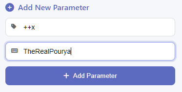Adding parameters in QuickText